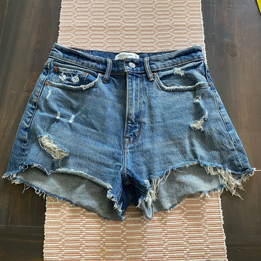 Abercrombie & Fitch Blue Jean Shorts